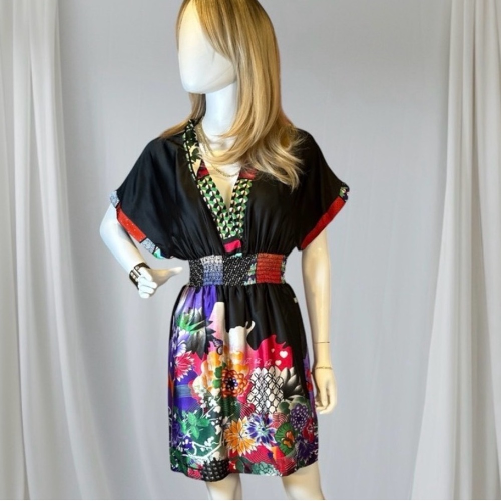 Dept V-Neck Dolman Sleeve Midi Sundress